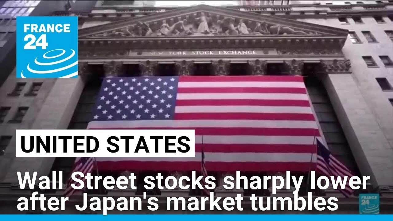 Wall Street headed sharply lower again after Japan's Nikkei index tumbles to worst loss since 1987