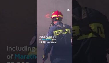 Wildfires rage near Athens as residents flee homes | DW News