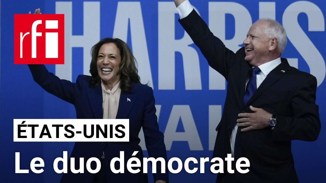 États-Unis : Kamala Harris et son colistier Tim Walz présentent leur duo à l'Amérique • RFI