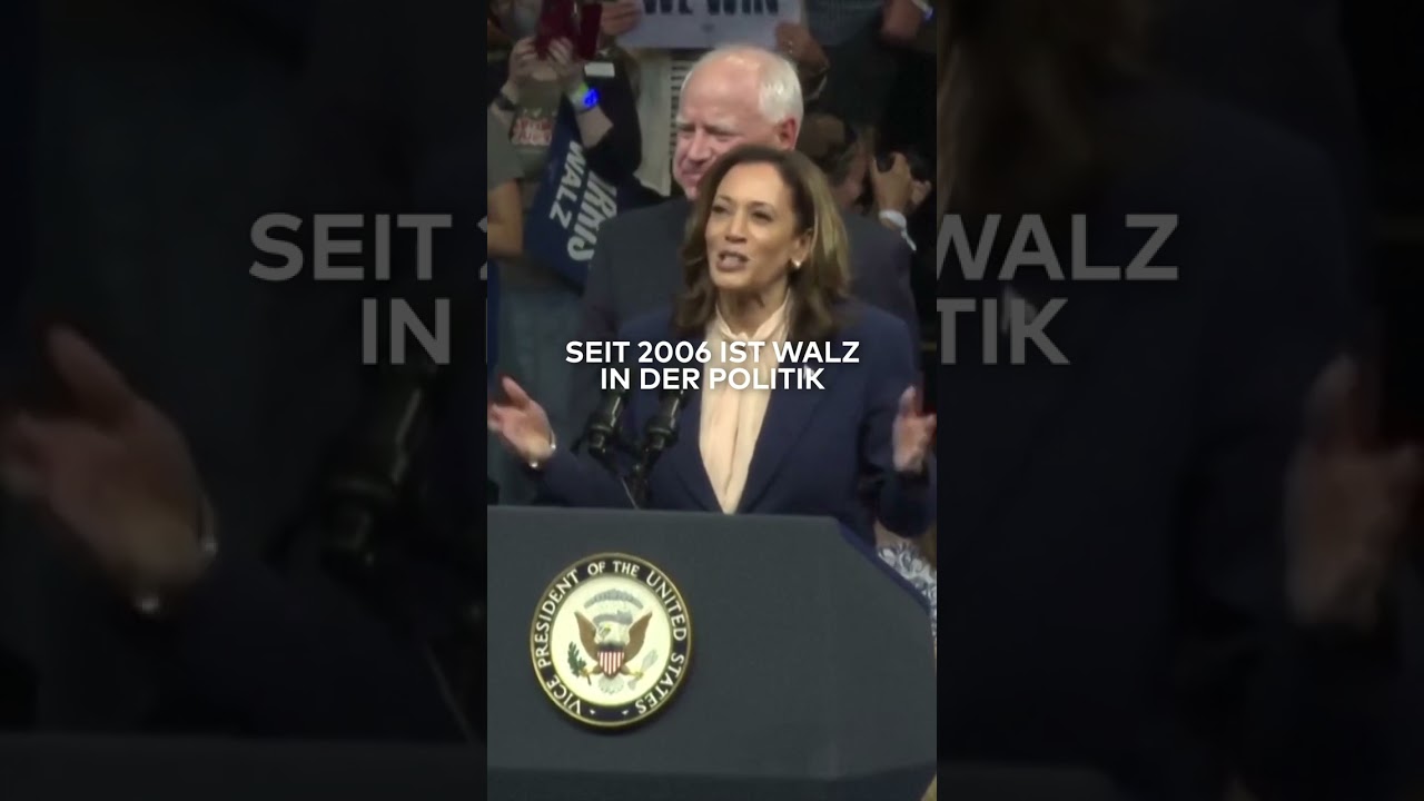 USA-WAHLKAMPF: Kamala Harris' Running Mate! Wer ist Tim Walz | WELT #shorts