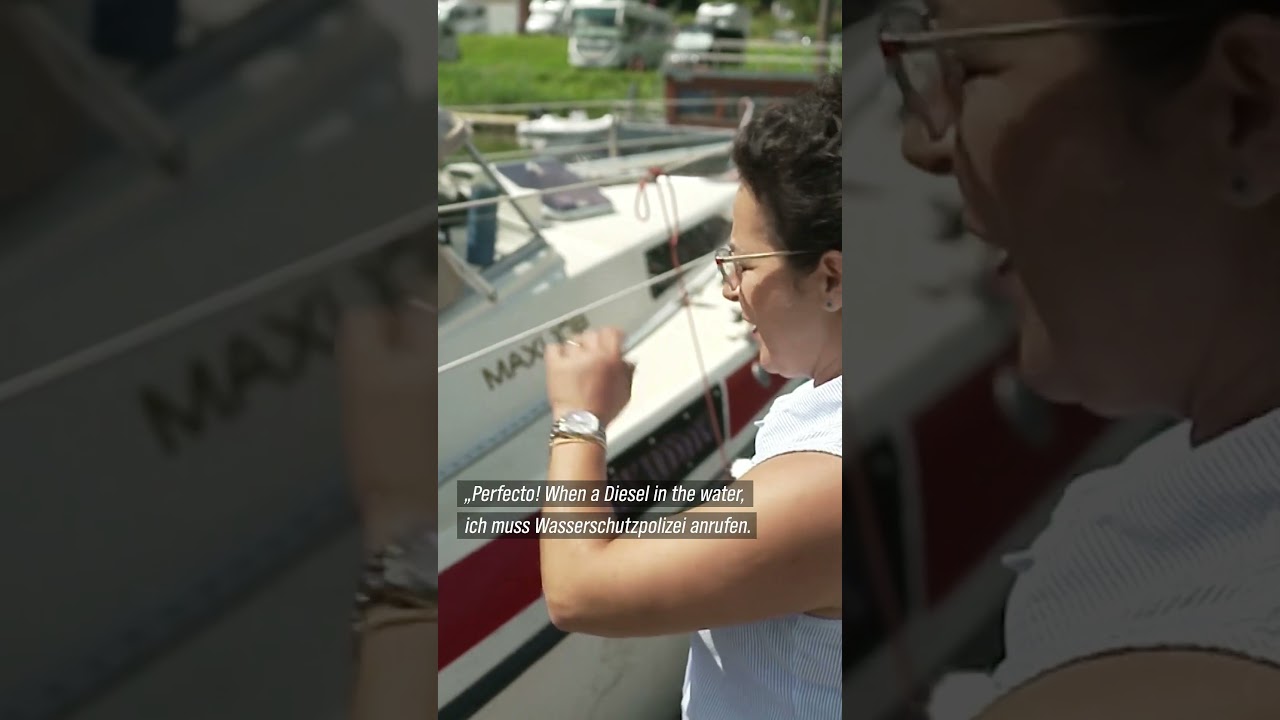 Hafenmeisterin Yildiz Frühauf in Lauenburg/Elbe