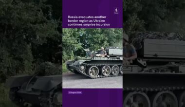 Russia evacuates another border region as Ukraine continues surprise incursion