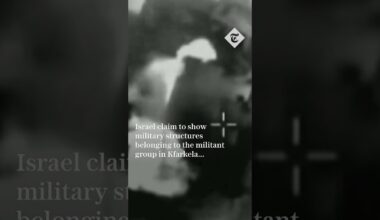 Israel releases footage claiming to strike Hezbollah in Lebanon