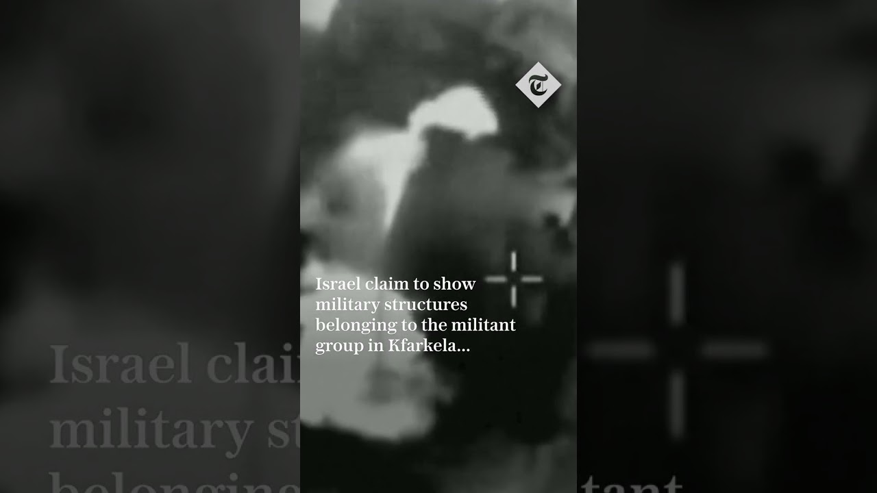 Israel releases footage claiming to strike Hezbollah in Lebanon