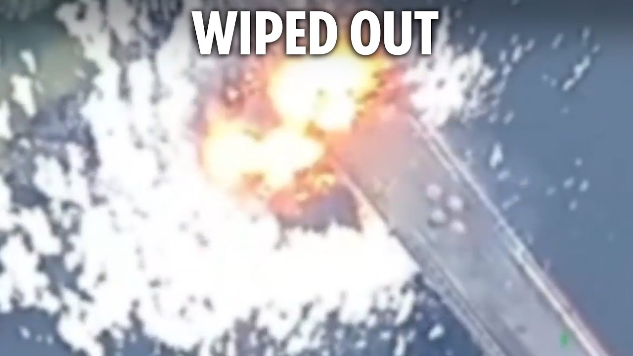 Ukrainian missile destroys key Russian bridge in Kursk with explosive hit as tanks storm the border
