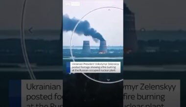 Zaporizhzhia nuclear plant burns