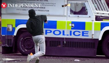 Police attacked with petrol bombs during clashes in Londonderry