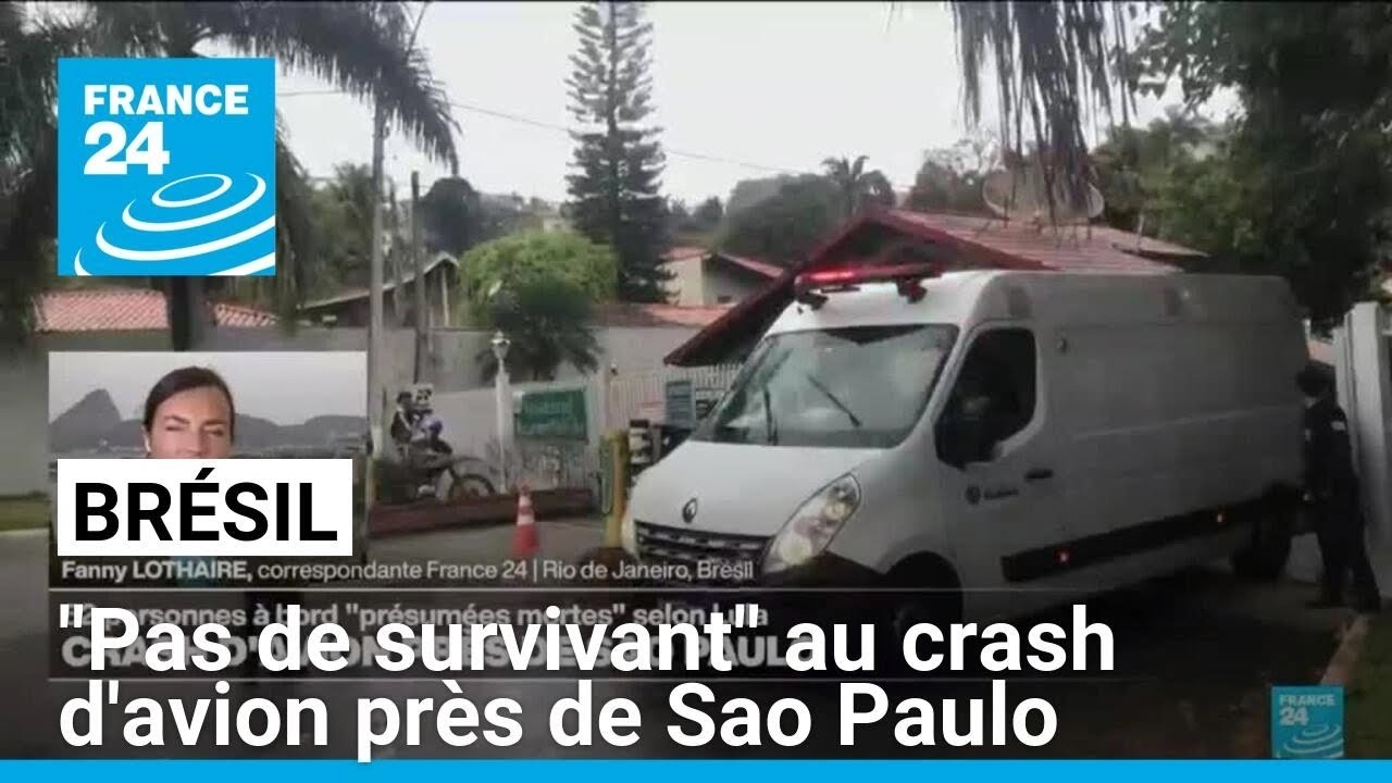 Crash d'avion près de Sao Paulo : les 62 personnes à bord présumées mortes, selon Lula