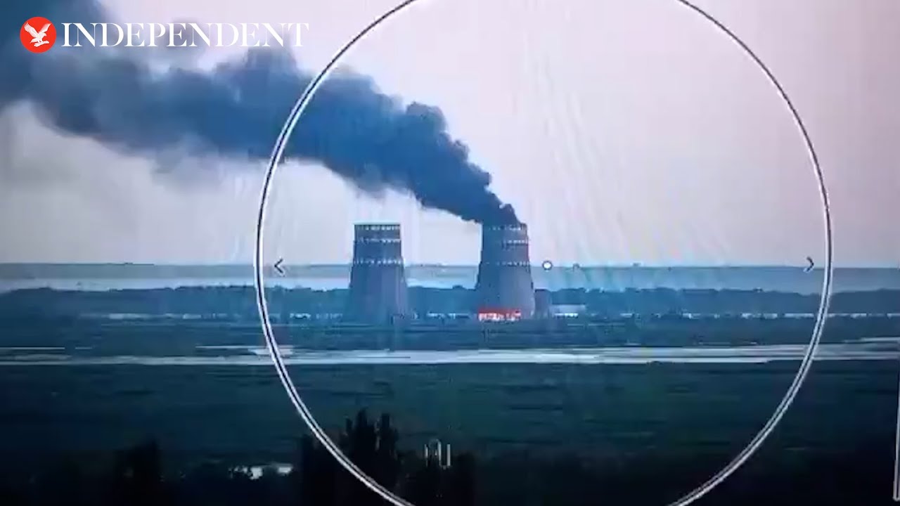Fire at Zaporizhzhia nuclear plant as Ukrainian troops advance into Russia