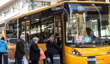 El transport públic experimenta un augment del 20,46% en passatgers durant el primer semestre
