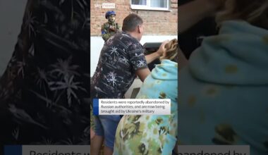 Ukrainian military deliver aid to Kursk region