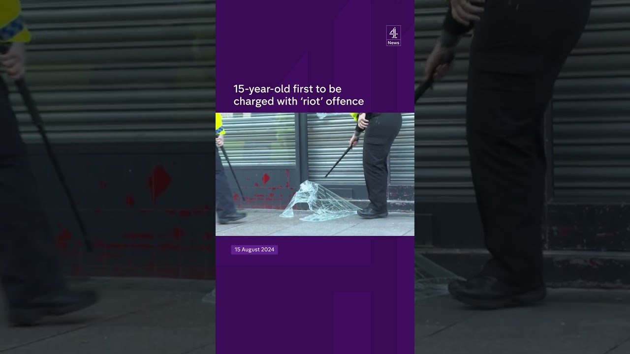 15-year-old first to be charged with 'riot' offence