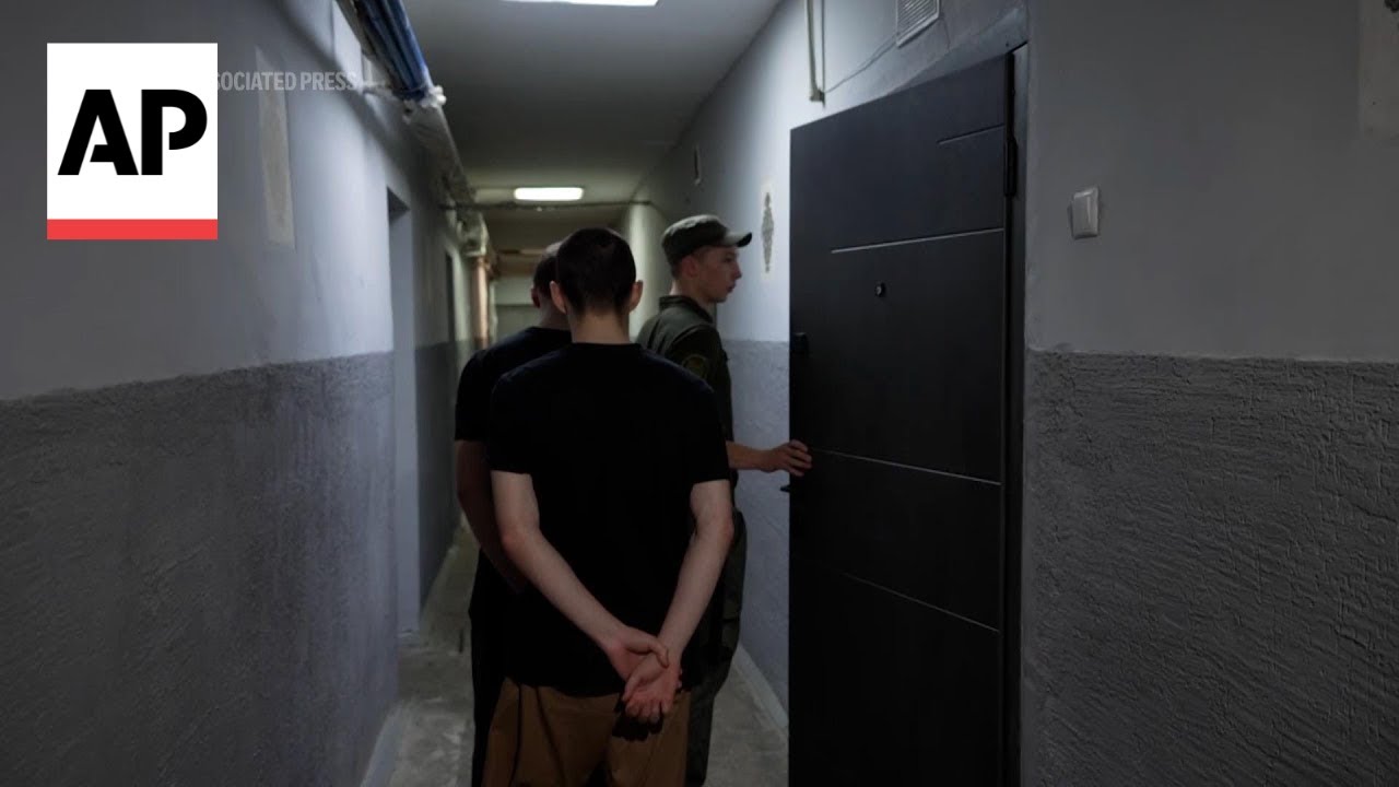 Rare look inside Ukraine detention center housing Russian troops captured in battle