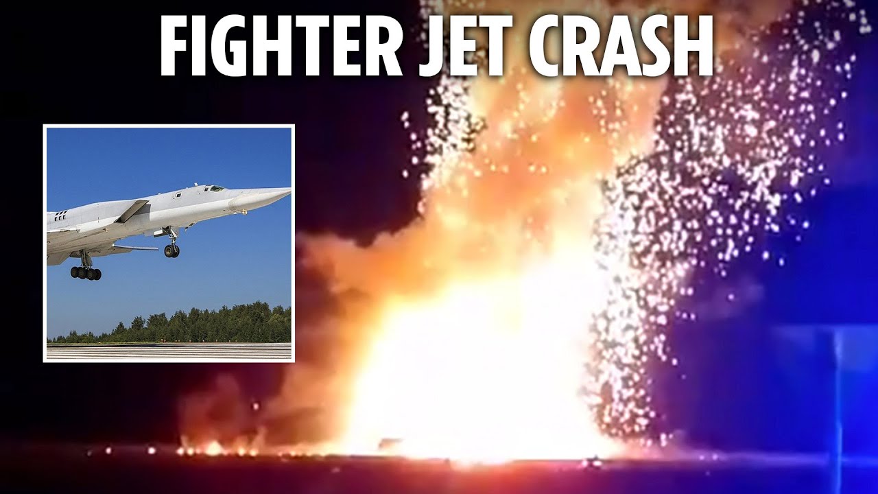 Watch moment Putin's £93m nuke bomber explodes into giant fireball after plummeting to the ground