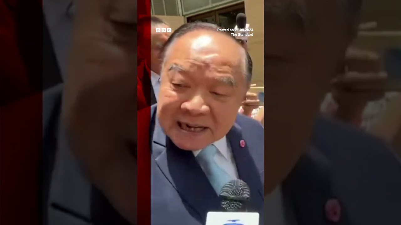Thai MP to be investigated for slapping a reporter. #Shorts #Thailand #BBCNews