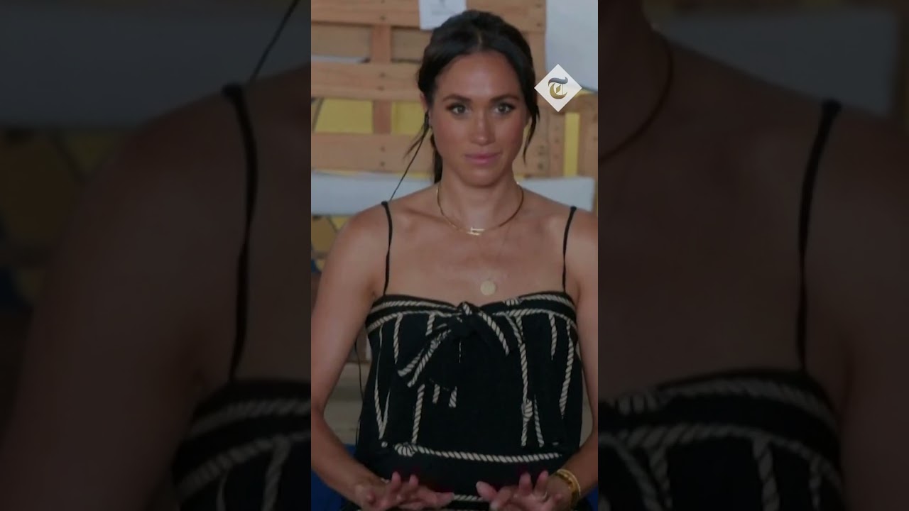 Harry and Meghan mark a beat during drumming class in Colombia