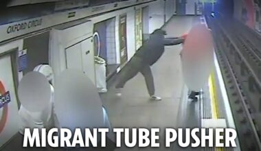 Fiend who pushed postman onto Tube tracks is migrant facing deportation for sex crimes