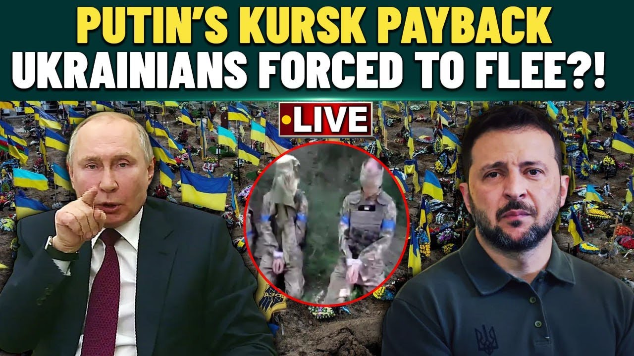 LIVE| Putin’s Iron First in Kursk, Ukrainian Troops Escape Battlefield As War Worsens| Watch Here