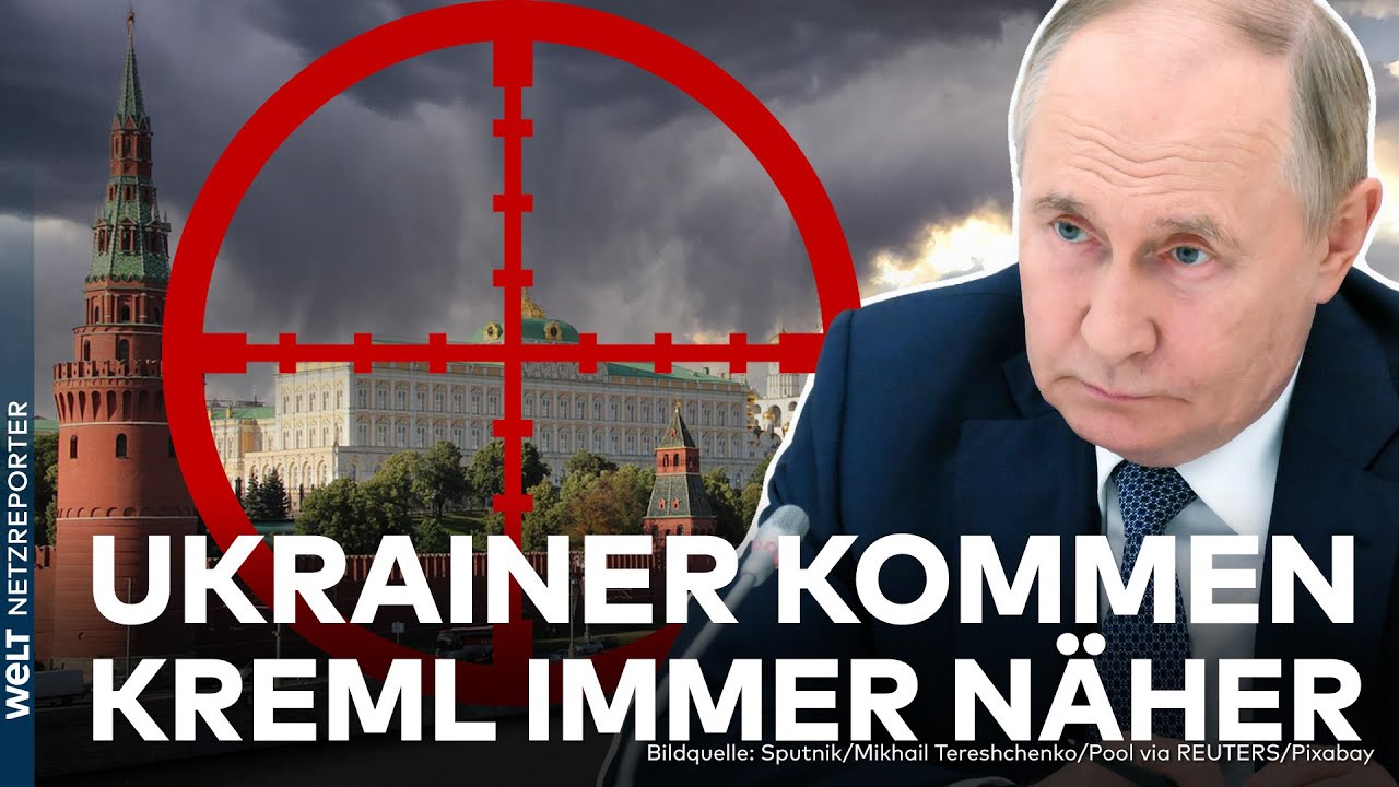 UKRAINE-KRIEG: Kämpfe im Kernland - Moskau gerät ins Fadenkreuz von Kamikaze-Drohnen | WELT News