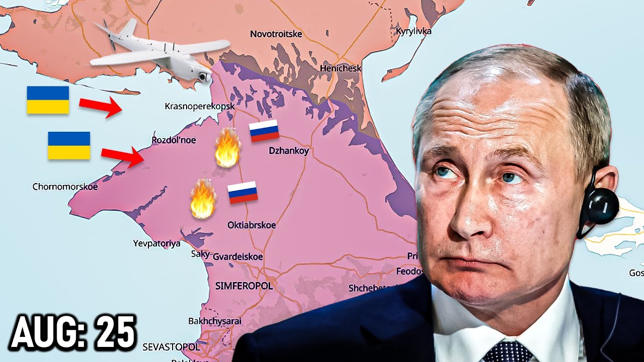 25 Aug: Drone Attack on Crimea, Russian Soldiers Stopped | Russia Ukraine War Update