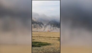 Russian military airbase left ablaze after Ukraine launches massive drone barrage over Russia