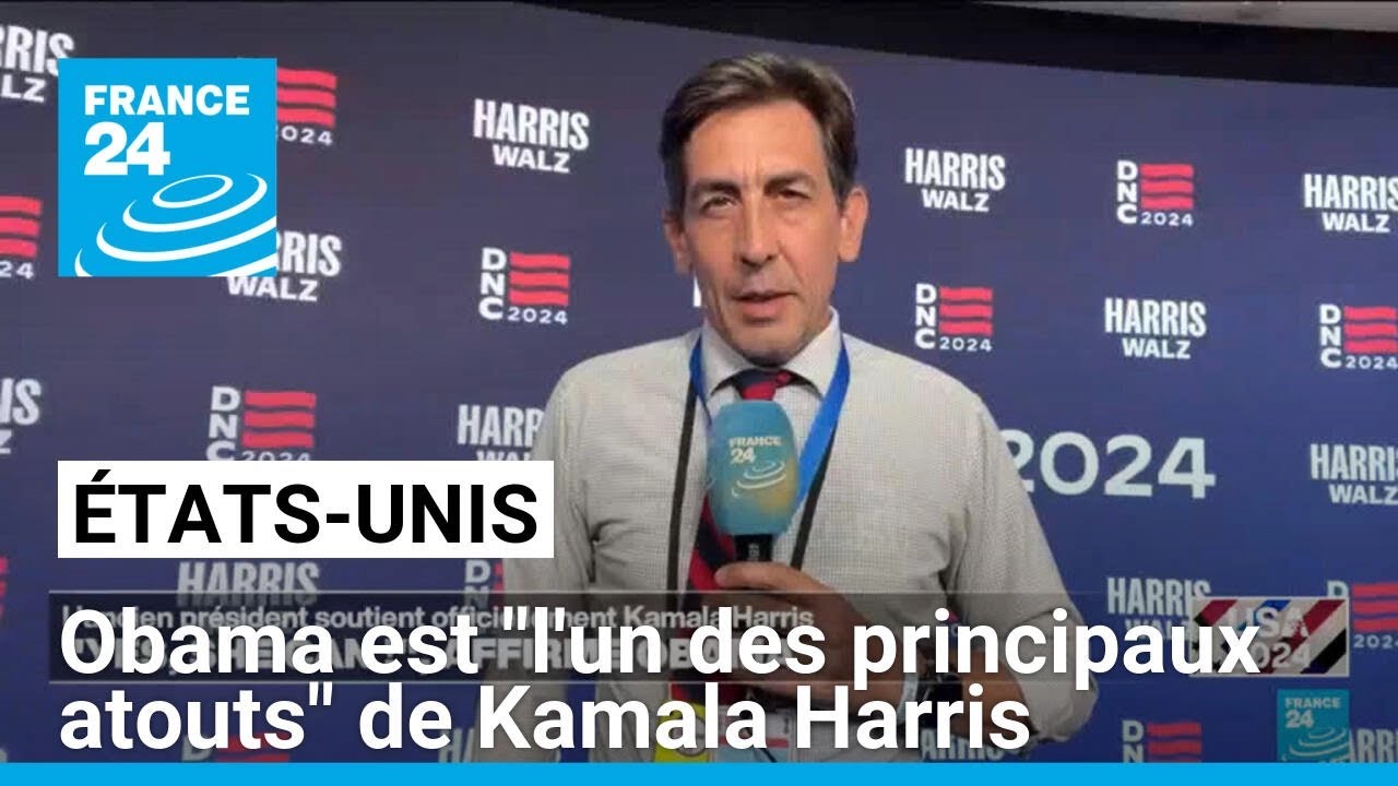 Barack Obama est "l'un des principaux atouts" de Kamala Harris • FRANCE 24