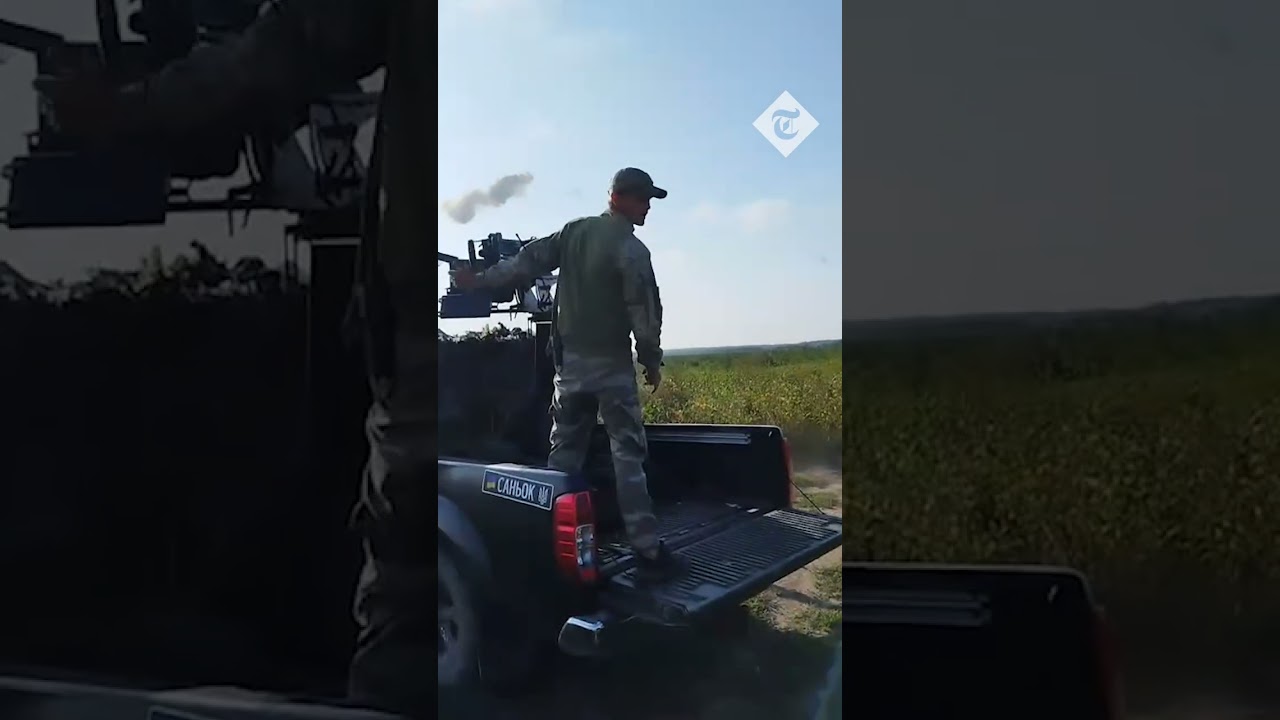 Moment Ukrainian anti-aircraft team claims to down Russian missile