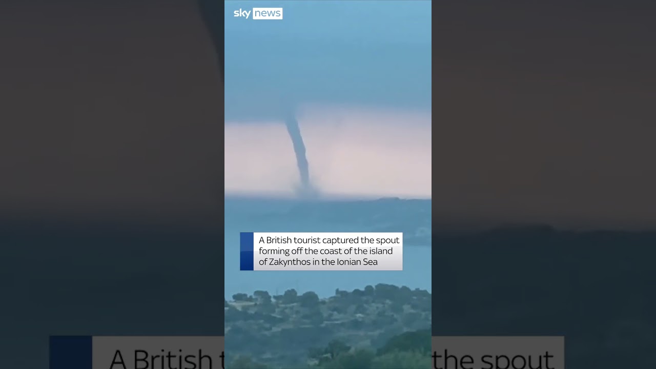 Waterspout off Greek coast