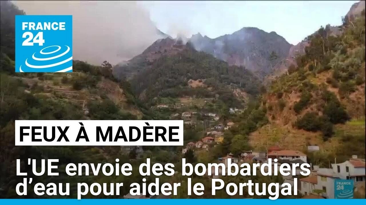 Feux à Madère : l'UE envoie 2 Canadair pour aider le Portugal • FRANCE 24