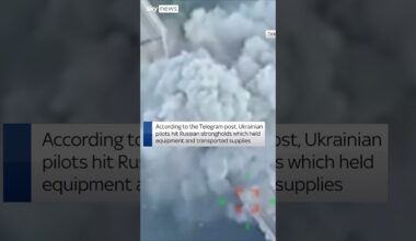 Moment Ukraine destroys key Russian bridge