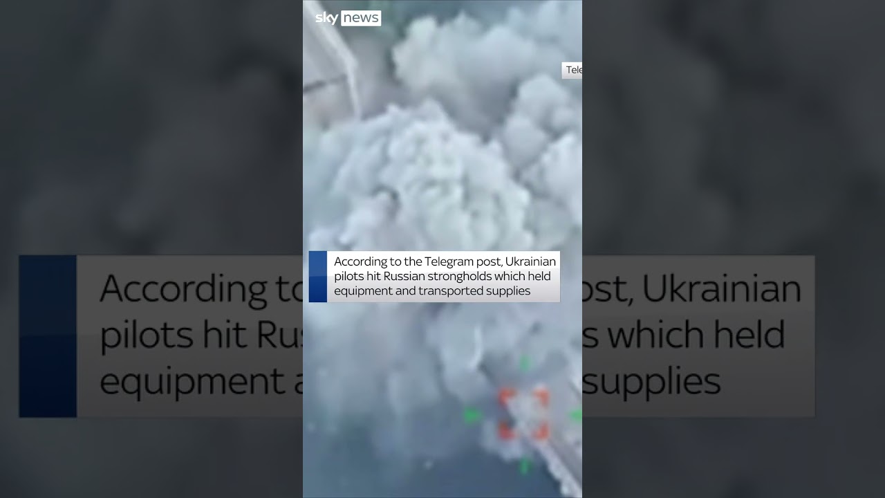 Moment Ukraine destroys key Russian bridge