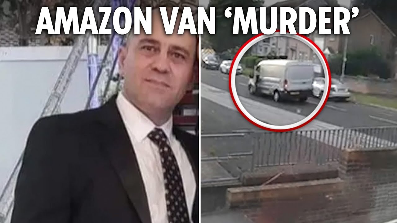 Driver hurtles off in stolen Amazon van after delivery man ‘dragged to death’ amid 2nd suspect hunt