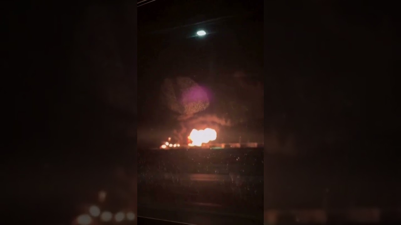 Russian oil depot set ablaze in Ukrainian drone attack