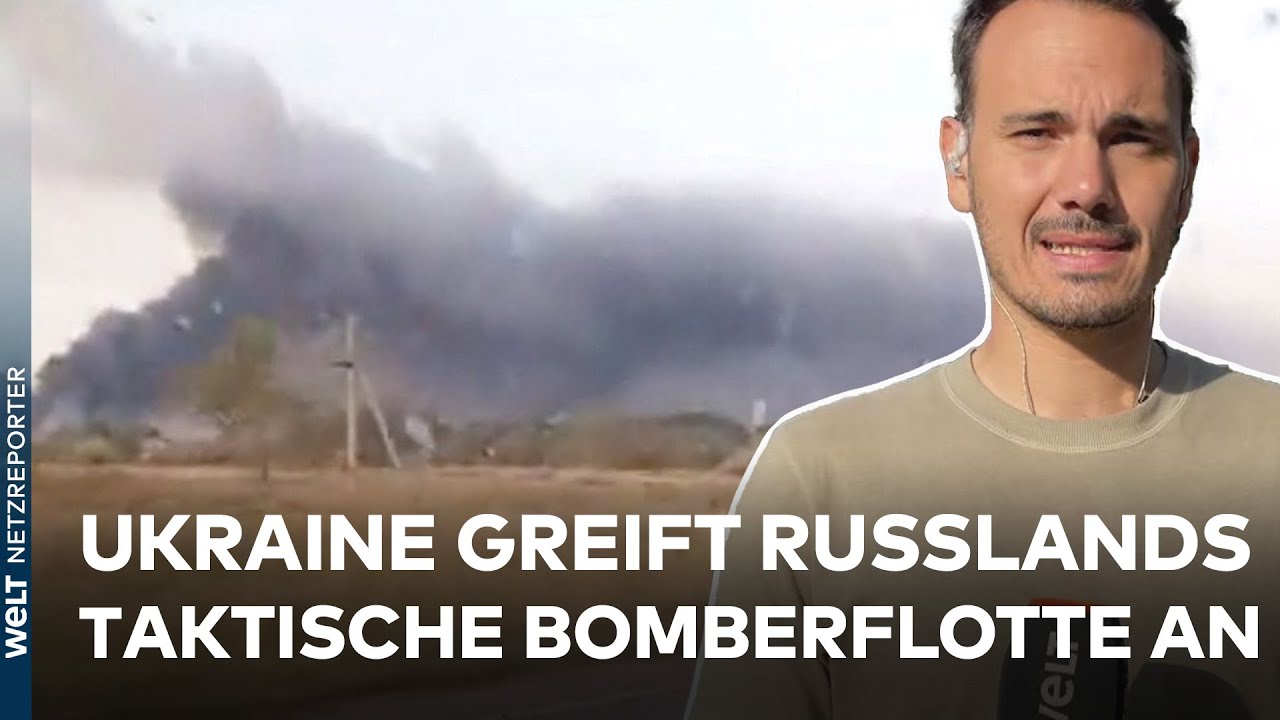 PUTINS KRIEG: Schwerer Brand auf Militärflugplatz in Wolgograd - Ukraine greift Russland massiv an