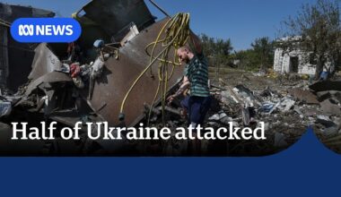 More than half of Ukraine hit in intense Russian missile and drone attacks | ABC News