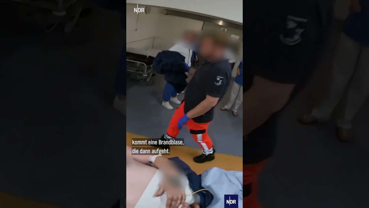 Heli-Retter: Hilfe für Brandopfer #ndr #ndrdoku #helikopter #notfallsanitäter #notfall #shorts