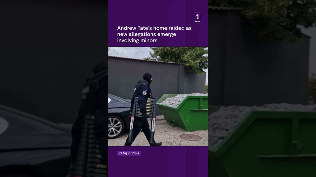 Andrew Tate’s home raided as new allegations emerge involving minors