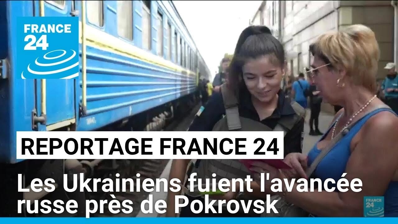 France 24 en Ukraine : les civils fuient l'avancée russe près de Pokrovsk • FRANCE 24