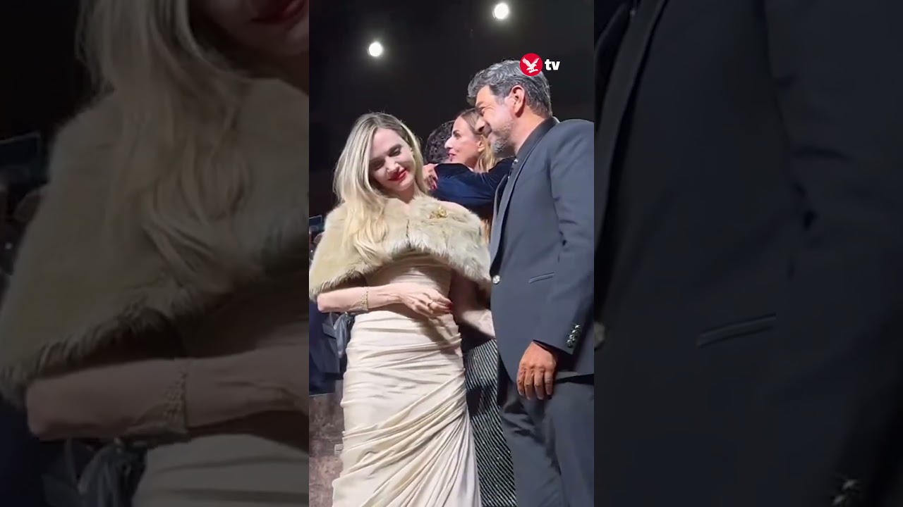 Angelina Jolie cries during standing ovation for film Maria #film #shorts