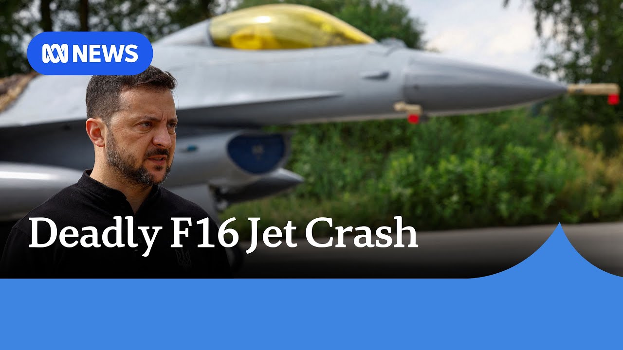 F16 crash kills Ukrainian pilot, Russia strikes for third time in four days | ABC News