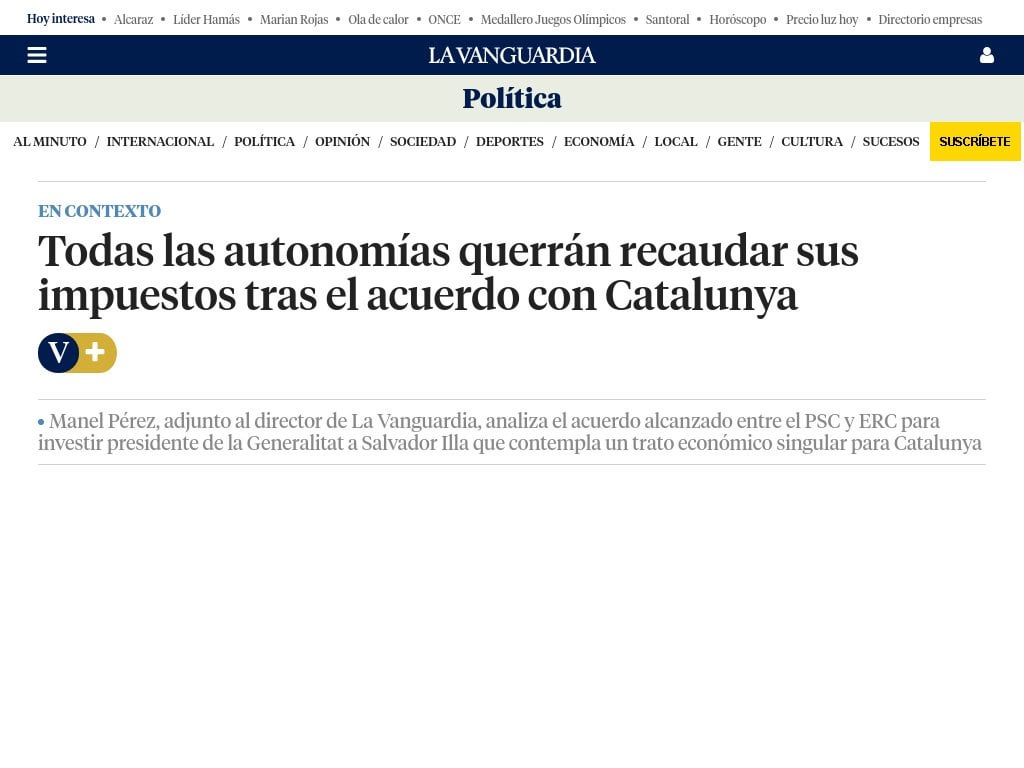 Todas las autonomías querrán recaudar sus impuestos tras el acuerdo c…