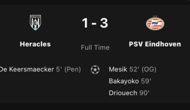 PSV wint met veel moeite van Heracles: 1-3