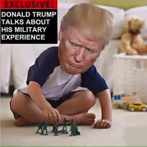 Trump: "I always felt like I was in the military"