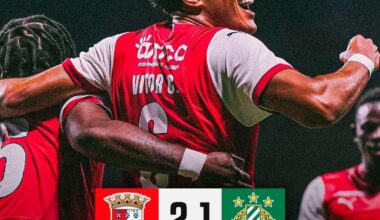 SC Braga sofre mas vence o Rapid Wien em casa por 2-1 e parte em vantagem para a 2° mão