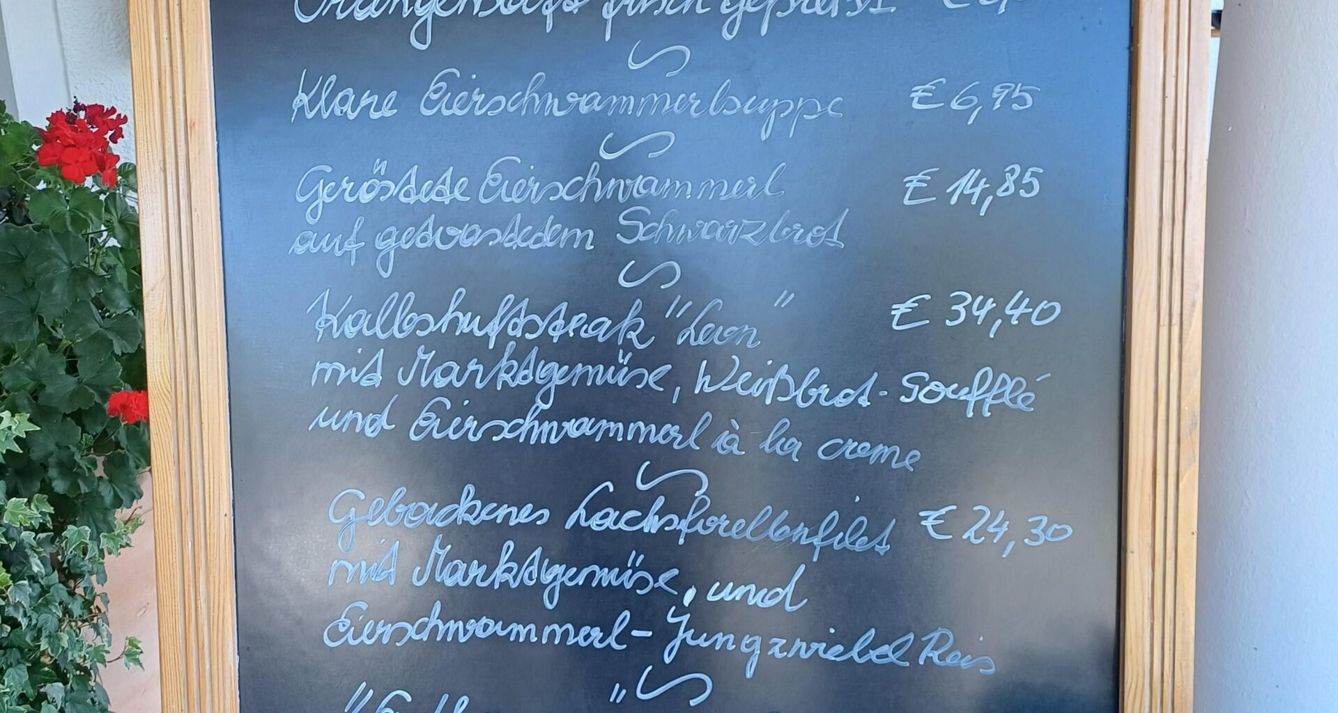 Die sind ja an'grennt. Hab nix gekauft, aber die Chuzpe allein...