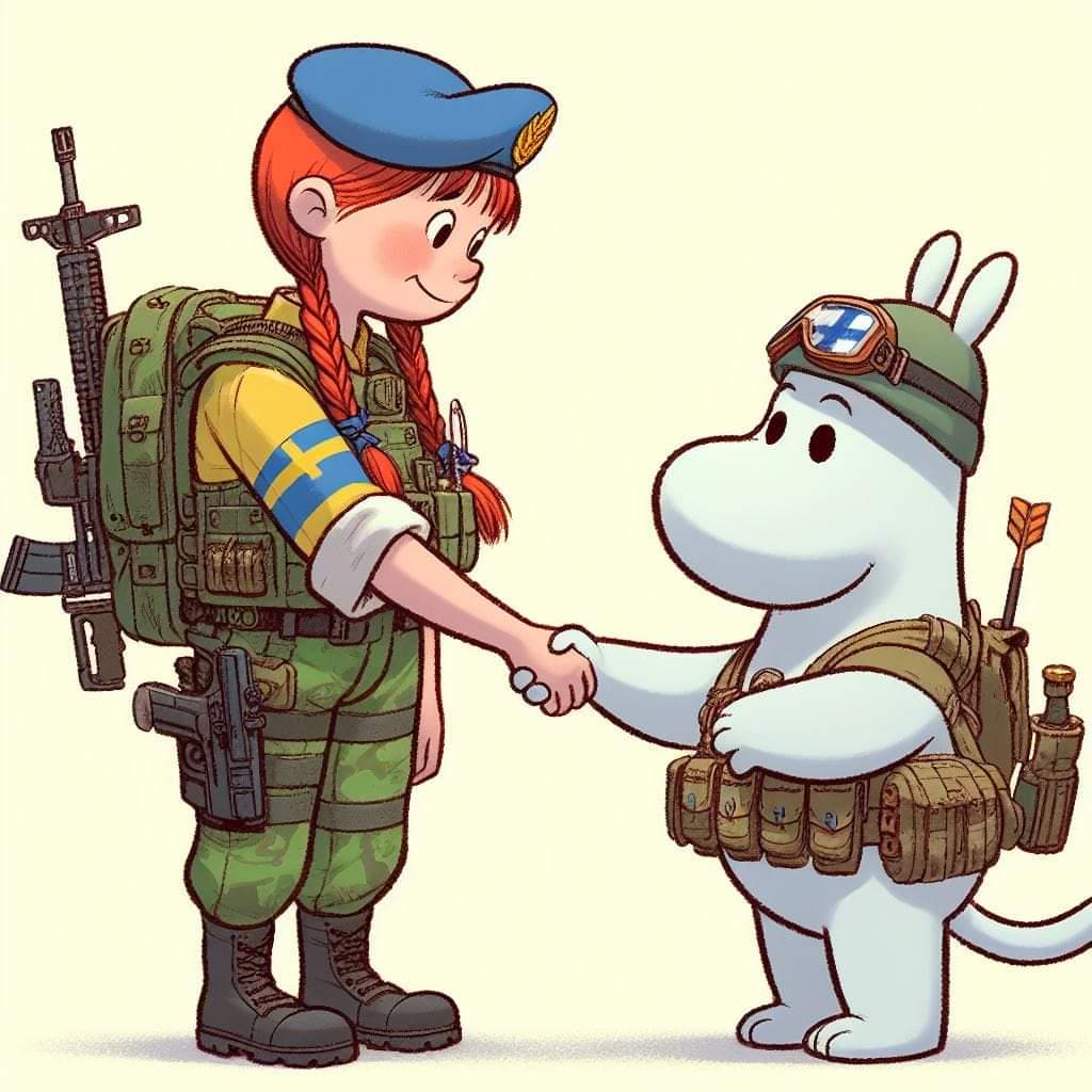 Bild av Sverige och Finland i NATO
