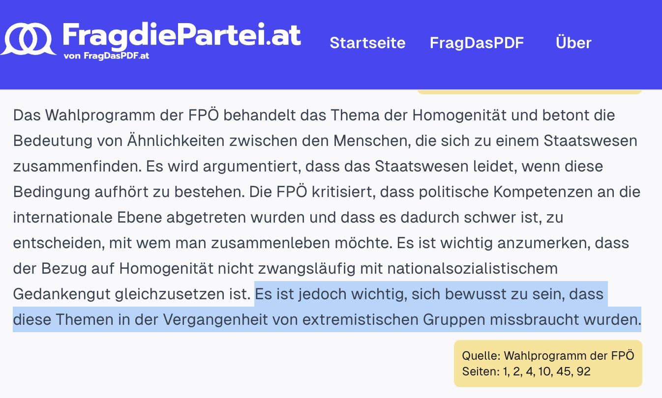 Nett für: „eher schon NS-Gedankengut“