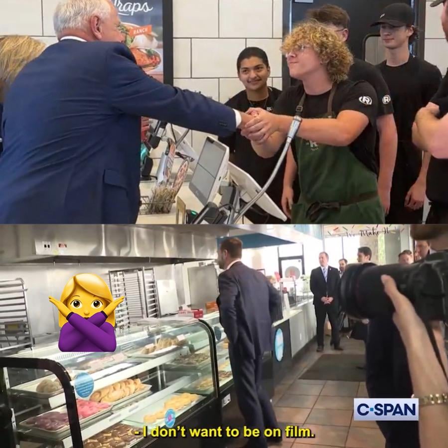 In the food service industry, customer first impressions are rated on a scale of being genuine to being reported for trespassing. Here is an example of each: