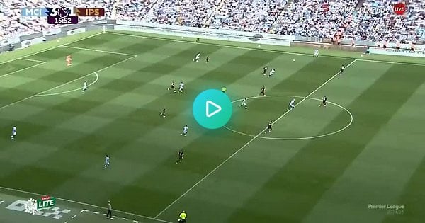 MCI [3] - IPS [1]: Erling Haaland great tap in for the 16' brace