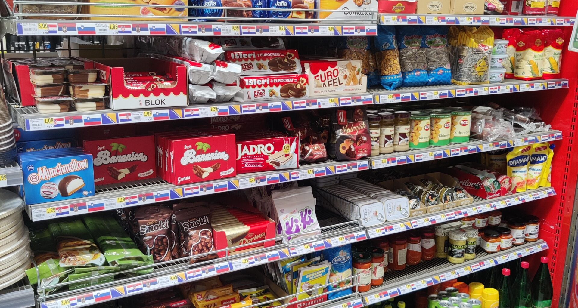 The balkan section of my supermarket in Austria